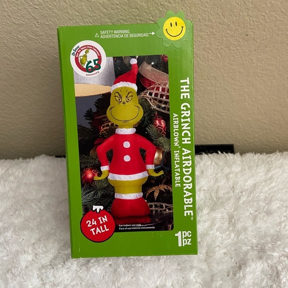 Gemmy Holiday The Grinch Airdorable Airblown Inflatable 24 Tall
